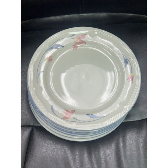 Avonlea Citation Corn Pansies Dinner Plates Lennox Style Set of 7 Dinnerware - Picture 2 of 4